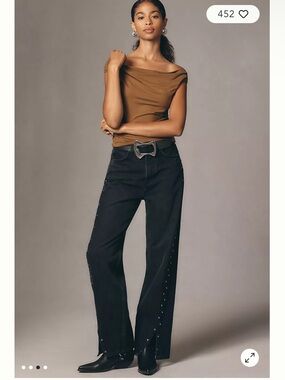 Reformation Darcy Top Off the Shoulder Cinched Greenish Brown Size XL